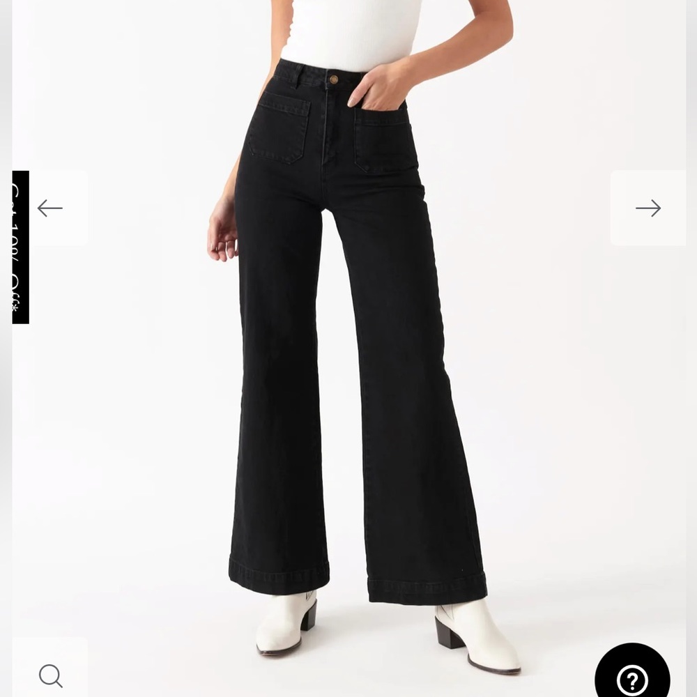 ROLLAS Sailor Jean Long  Comfort Jet Black size 24
